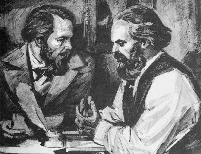 Friedrich Engels und Karl Marx