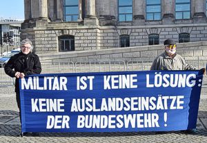Protest vor dem Bundestag