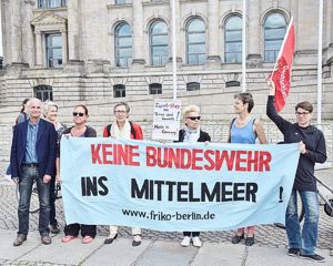 Protest vor dem Bundestag